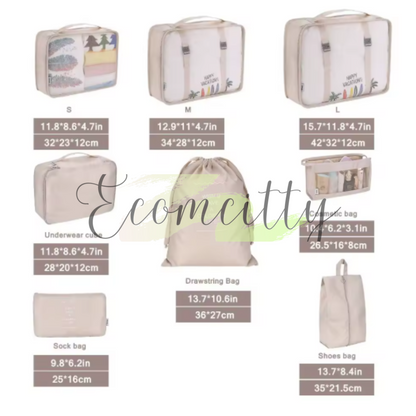 Organizador de Maletas 9 PCS